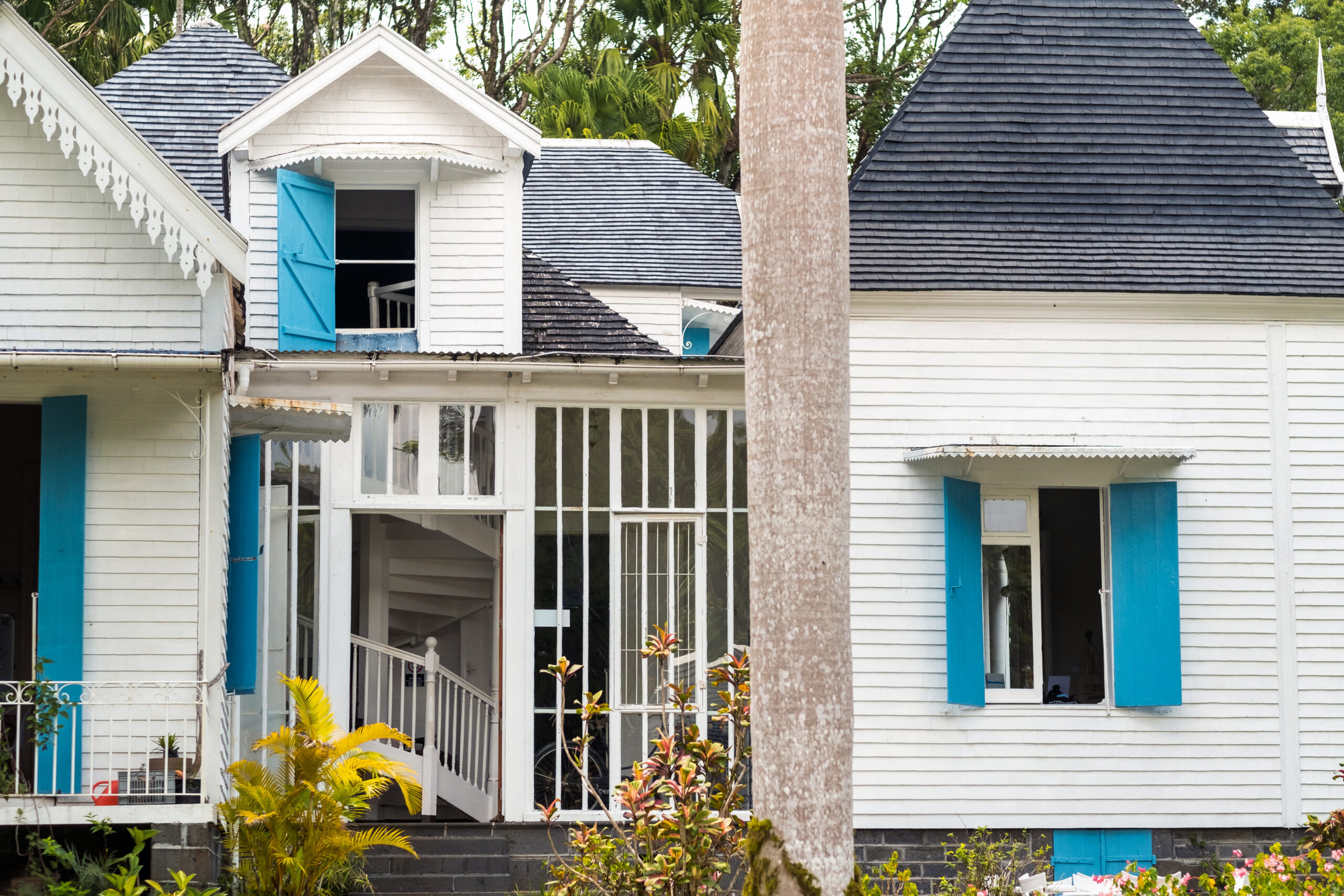An old colonial-style house