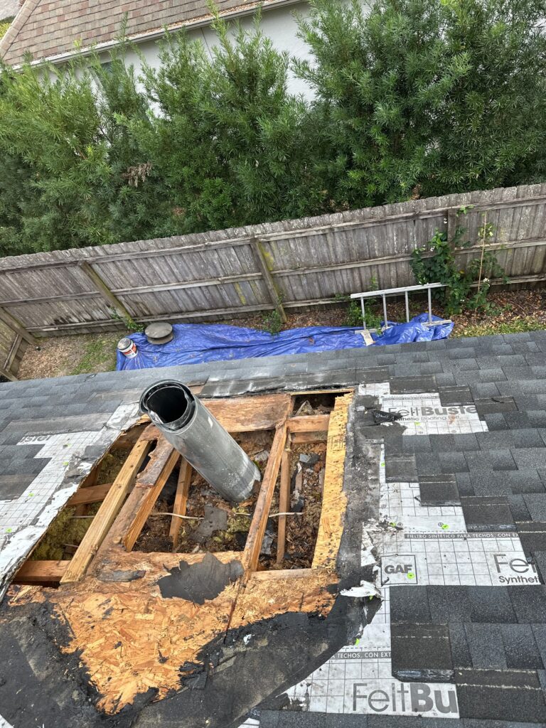handyman ocala fl crew inspecting drywall and trim damage before repair