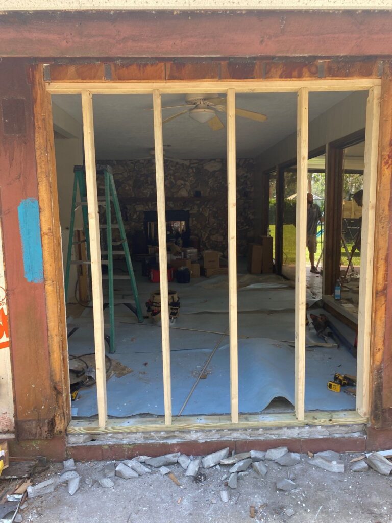 marion county building inspector reviewing framing during on-site visit